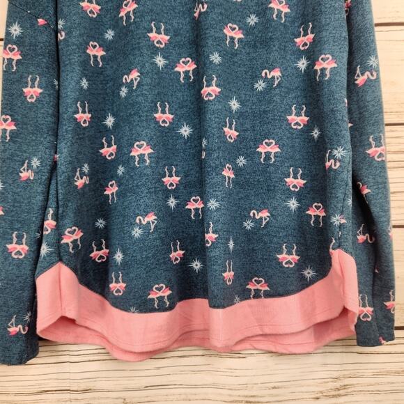 Ellen Tracy Women's Flamingo Super Soft Lounge Top Size Medium Cozy - Picture 5 of 8